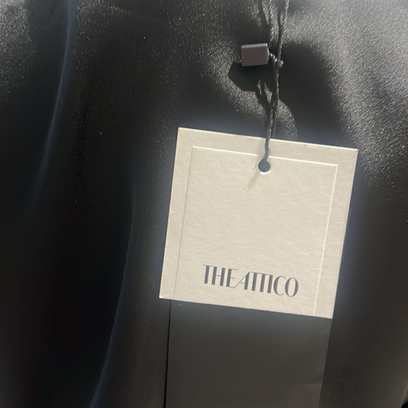 New with tags The Attico Camicia “Della” blouse top black size 38 - Picture 5 of 6